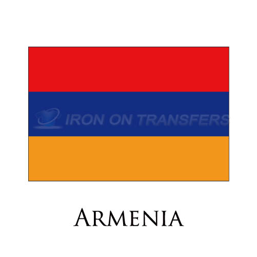 Armenia flag Iron-on Stickers (Heat Transfers)NO.1817